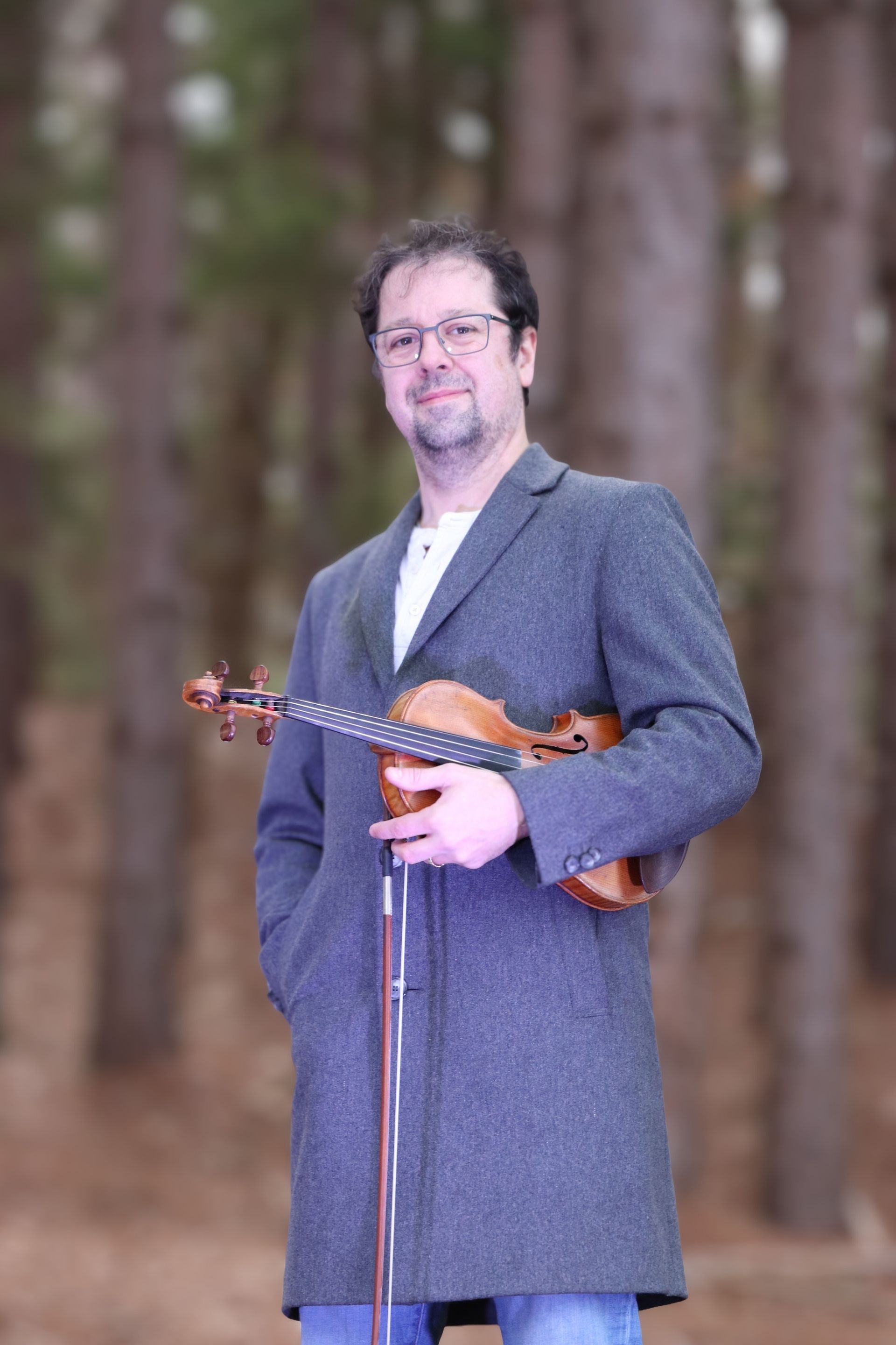 Jeremy Finney with fiddle